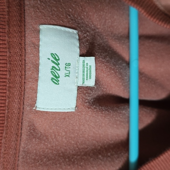 Aerie XL Orange Pullover Sweater - Picture 3 of 4